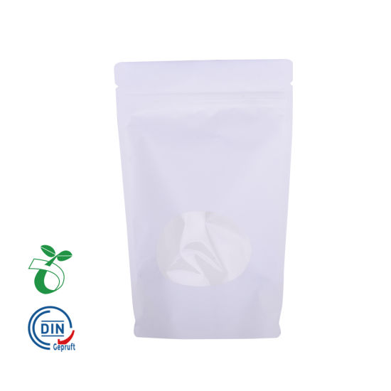China Eco Friendly Corn Starch Based Zip Lock Packaging Oxo Compostable Biodagradable Kraft Paper Tea Coffee Bag