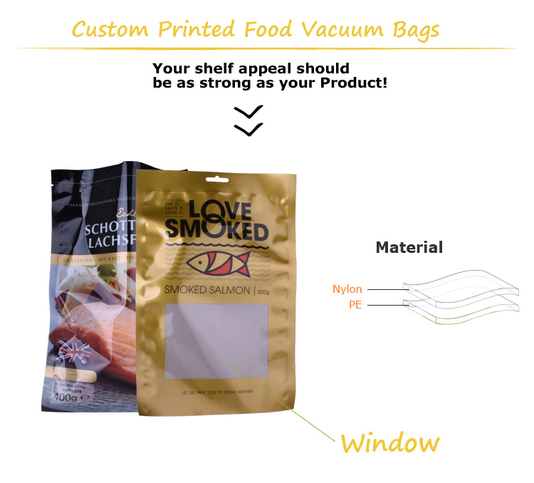 Laminierende Retortenbeutel Kunststoff Nylon Vakuum -Lebensmittelverpackungstasche