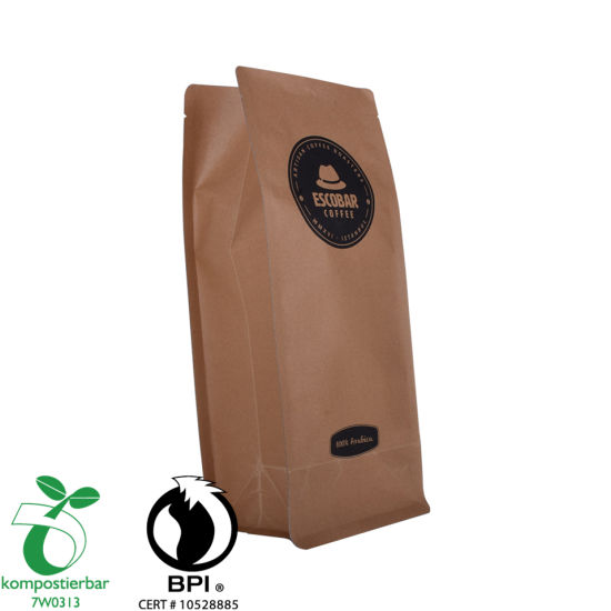 Whey Protein Powder Packaging Square Bottom 100% Biodegradable Bag Wholesale in China