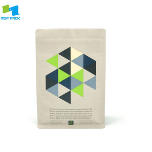 Imprimé de nourriture personnalisé Paper Corn Starch Logo Imprimé Bio Dégradable PLA Sac