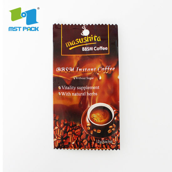 Großhandel kompostierbare Custom Custom Private Label Food Grade Eco biologisch abbaubare Mini -Kaffeebohnen -Verpackungstaschen mit Druckschock