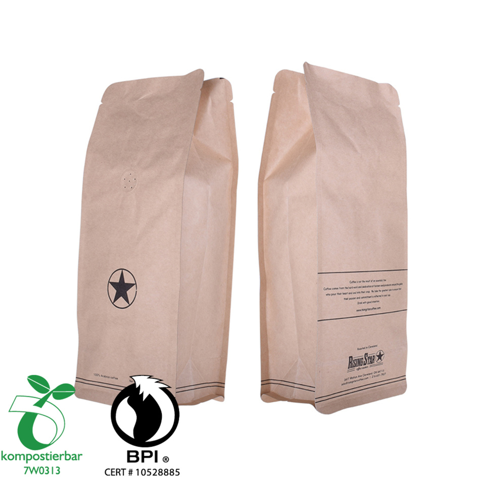Zipper Box Bottom Coffee Filter Paper Bag Factory From China