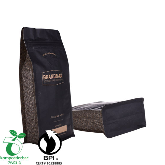 Eco Friendly Kraft Paper Coffee Bean Bag Wholesale Manufacturer China