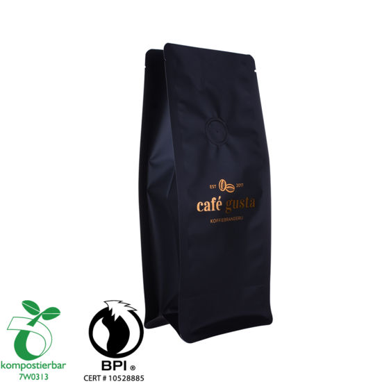 Custom Printed Compostable Plastic Bag One Way Valve Factory China