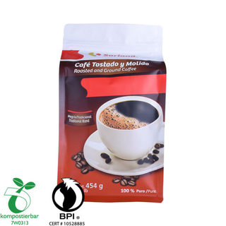 Ziplock Box Bottom Coffee Pouch Valve Wholesale From China