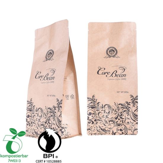 Zipper Side Gusset Flat Bottom Coffee Bag Wholesale in China