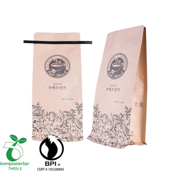 Zipper Side Gusset Coffee Packaging Paper Bag Factory in China