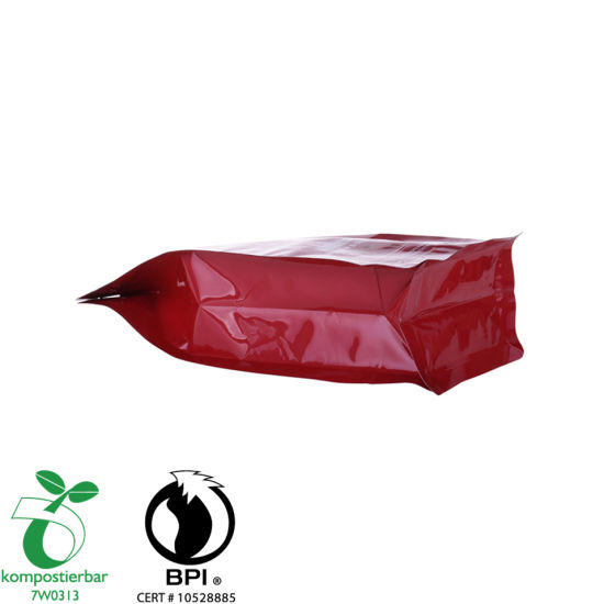 Heat Seal Flat Bottom Biodegradable Corn Plastic Bag Wholesale in China